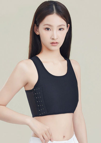 ナベシャツ 胸つぶし レディース ジュニア 胸揺れ防止 ハーフトップ 商品画像2