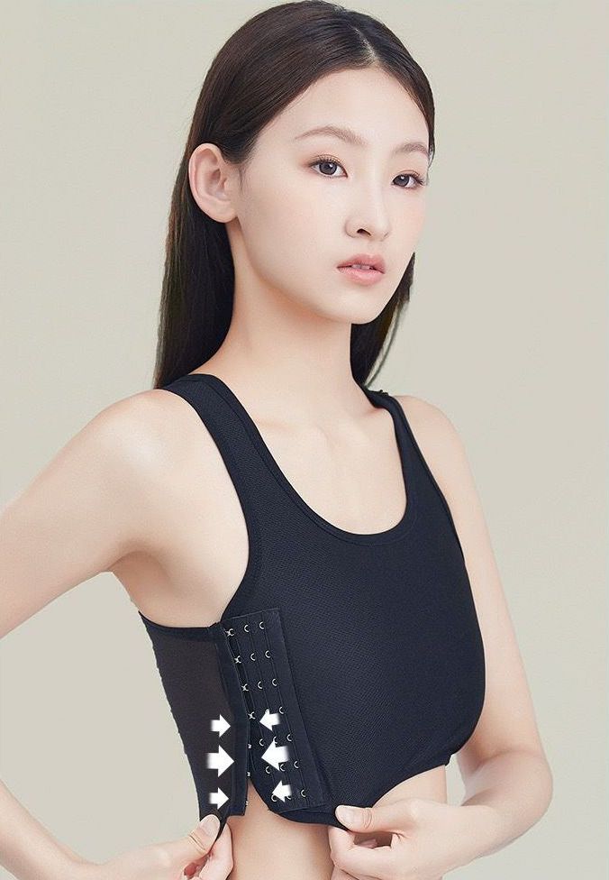 ナベシャツ 胸つぶし レディース ジュニア 胸揺れ防止 ハーフトップ 商品画像4