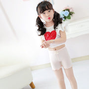 ペチパンツ オーバーパンツ タップパンツ 女の子 キッズ 子供用 ジュニア インナーボトムス 無地 メロウフリル リボン チラ見え防止 安全ショーツ 下着 肌着 定番 シンプル 可愛い 透け防止 部屋着 ガールズ 女児 黒 グレー 白 ピンク