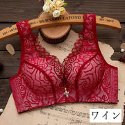 ブラジャー 3/4カップ 単品 レディース 女性下着 ブラ 脇高 総レース チャーム付き 4列4段ホック インナー 肩紐調節可能 セクシー 婦人下着 おしゃれ 可愛い