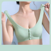 授乳ブラ マタニティ ハーフトップブラ ブラジャー 下着 インナー マタニティブラ フロントボタン 薄手 シースルー シンプル 無地 涼しい 快適 かわいい おしゃれ ママ 妊婦