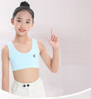 ジュニアブラ ハーフトップ スポーツブラ 子供 ブラジャー スポブラ キッズブラ 小学生 中学生 ジュニア 下着 肌着 ノンワイヤー