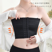 ハーフトップ ナベシャツ 補正下着 胸つぶし バストつぶし さらしブラ レディース 女性 インナー 下着 アンダーウェア 3列ホック クリアストラップ ブラック ベージュ シンプル 使いやすい 男装 コスプレ用