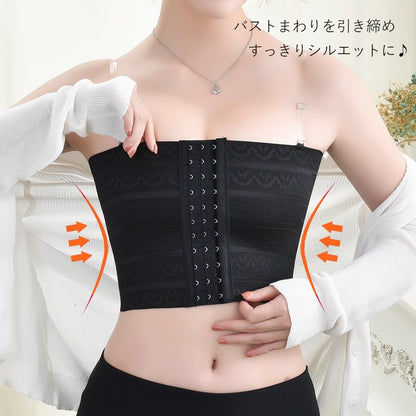 ハーフトップ ナベシャツ 補正下着 胸つぶし バストつぶし さらしブラ 商品画像4