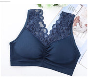 ノンワイヤーブラジャー ハーフトップブラ レディース ブラジャー レース おしゃれ パッド付 単品 下着 ナイトブラ インナー