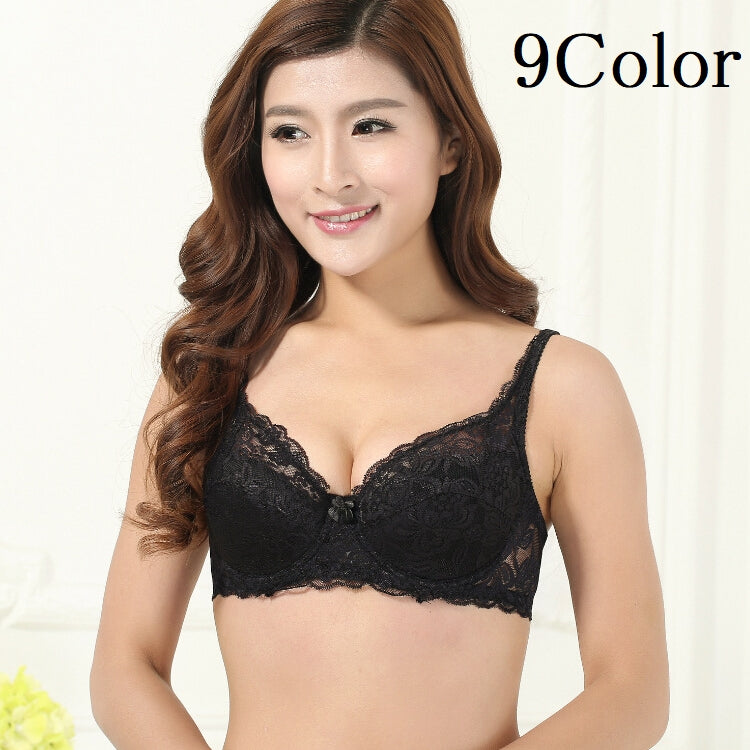3/4カップ ブラジャー インナー 可愛い セクシー 大人 ワイヤー 谷間 レース 単品 下着 ランジェリー フェミニン 女性 70B 75B 80B 85B 90B