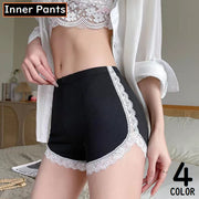 ペチパンツ ペチコート レディース ショート丈 インナー 見せパン タップパンツ レース 透け防止 薄手 接触冷感 伸縮 通気性