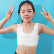 ジュニアブラ キッズブラ インナー 下着 子供用 女の子 ブラジャー ノンワイヤー ハーフトップ 可愛い キャラクター リボン スポーツブラ スポブラ ファーストブラ 初ブラ 小学生 中学生