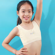 ジュニアブラ キッズブラ インナー 下着 子供用 女の子 ブラジャー ノンワイヤー ハーフトップ 可愛い キャラクター リボン スポーツブラ スポブラ ファーストブラ 初ブラ 小学生 中学生