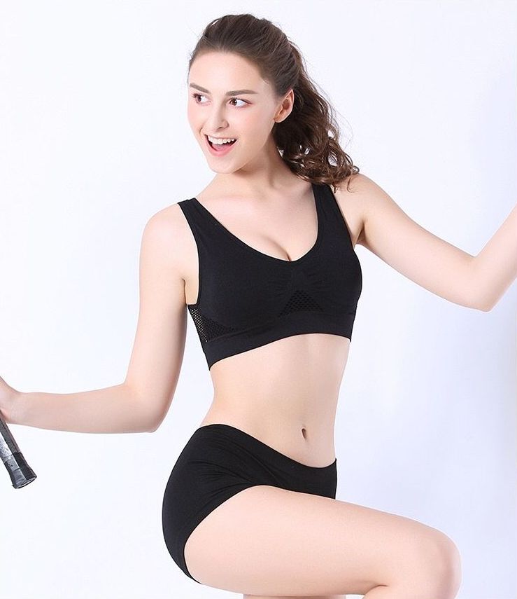 スポーツブラ ブラトップ ハーフトップ レディース 大きいサイズ ノンワイヤー 商品画像4