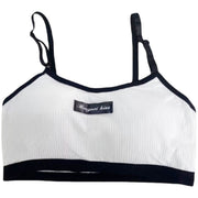 スポーツブラ ブラジャー ノンワイヤー レディース 女性用 インナー 単品 下着 細ストラップ パッド付き 取り外し可能 スポブラ 学生