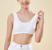 ジュニアブラ ブラジャー 女児下着 インナー 肌着 ノンワイヤー ハーフトップブラ 無地 単色 シンプル キッズ ジュニア おしゃれ かわいい 女の子 定番 ベーシック 学生 女子