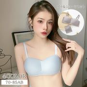 ブラジャー ショーツ 2点セット レディース 下着 セット チューブトップブラ シームレス シンプル 無地 女性 揺れにくい インナー 上下セット