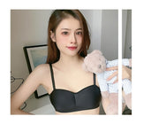 ブラジャー ショーツ 2点セット レディース 下着 セット チューブトップブラ シームレス シンプル 無地 女性 揺れにくい インナー 上下セット