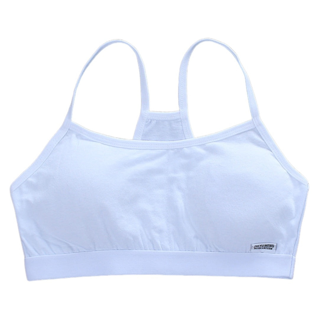 スポーツブラ ノンワイヤーブラ ブラトップ ブラジャー レディース ジュニア 女の子 インナー 単品 ナイトブラ カップ付き スポブラ ナイトブラ パッド付き 無地 ヨガ ジム シンプル 可愛い おしゃれ カップ取り外し可能