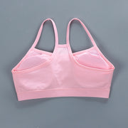 スポーツブラ ノンワイヤーブラ ブラトップ ブラジャー レディース ジュニア 女の子 インナー 単品 ナイトブラ カップ付き スポブラ ナイトブラ パッド付き 無地 ヨガ ジム シンプル 可愛い おしゃれ カップ取り外し可能