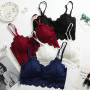 ノンワイヤーブラ 単品 レディース 花柄レース バックチューブトップ ホックなし 女性下着 ショルダーストラップ付 単色 セクシー フェミニン きれいめ 大人上品 おしゃれ かわいい エレガント 婦人用