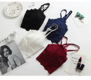 ノンワイヤーブラ 単品 レディース 花柄レース バックチューブトップ ホックなし 女性下着 ショルダーストラップ付 単色 セクシー フェミニン きれいめ 大人上品 おしゃれ かわいい エレガント 婦人用