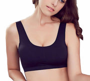 スポーツブラ 単品 ブラジャー ブラトップ タンクトップブラ ノンワイヤー レディース 女性用 インナー Uバック シンプル 無地 ヨガ ジョギング ナイトブラ マラソン 薄手 通気性 カップ付き カップ取り外し可能 ホワイト 白 ブラック 黒
