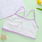 ジュニアブラ ハーフトップブラ ブラジャー ジュニア キッズ 女の子 インナー 下着 子供用 ファーストブラ ロゴ シンプル 可愛い おしゃれ 女子 こども用 小学生 中学生 高学年