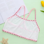 ジュニアブラ ハーフトップブラ ブラジャー ジュニア キッズ 女の子 インナー 下着 子供用 ファーストブラ ロゴ シンプル 可愛い おしゃれ 女子 こども用 小学生 中学生 高学年