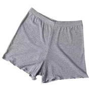 インナーパンツ タップパンツ ペチパンツ 透け防止 レディース インナー 下着 メロウフリル リブ 無地 ショート丈 ペチコートパンツ アンダーウエア ホワイト ベージュ ブラック グレー