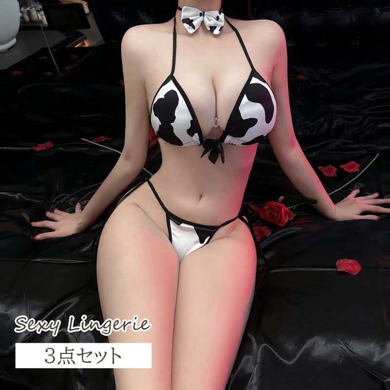 セクシーランジェリー 3点セット レディース コスプレ ビキニ ブラ 商品画像
