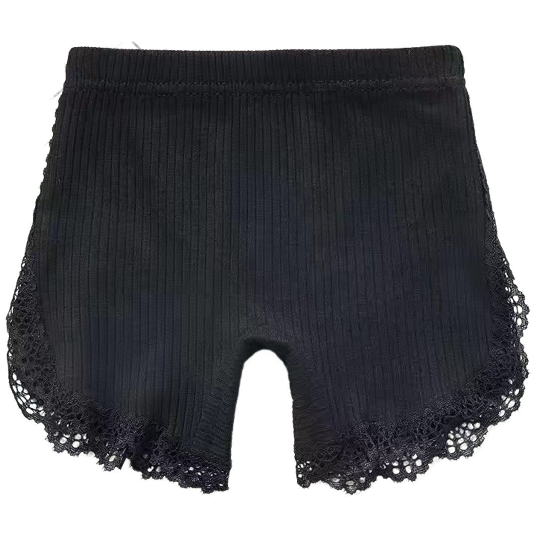 インナーパンツ ペチパンツ ショートパンツ 単品 1枚 キッズ ジュニア 女の子 子供用 オーバーパンツ レース 見せパン 透け防止 可愛い おしゃれ 女子 こども用 小学生 中学生 高学年