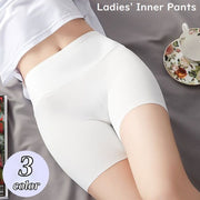 ペチパンツ ペチコート レディース 3分丈 タップパンツ 見せパン インナー ハイウエスト 無地 チラ見え パンチラ 透け防止