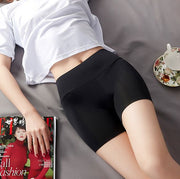 ペチパンツ ペチコート レディース 3分丈 タップパンツ 見せパン インナー ハイウエスト 無地 チラ見え パンチラ 透け防止