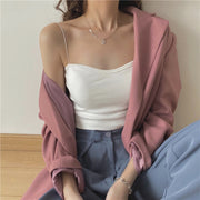 ブラトップ ハーフトップブラ キャミソール ノンワイヤーブラ レディース 女性 インナー 下着 ブラジャー チューブトップ 細紐 パッド付き 取外し可能 カラバリ豊富