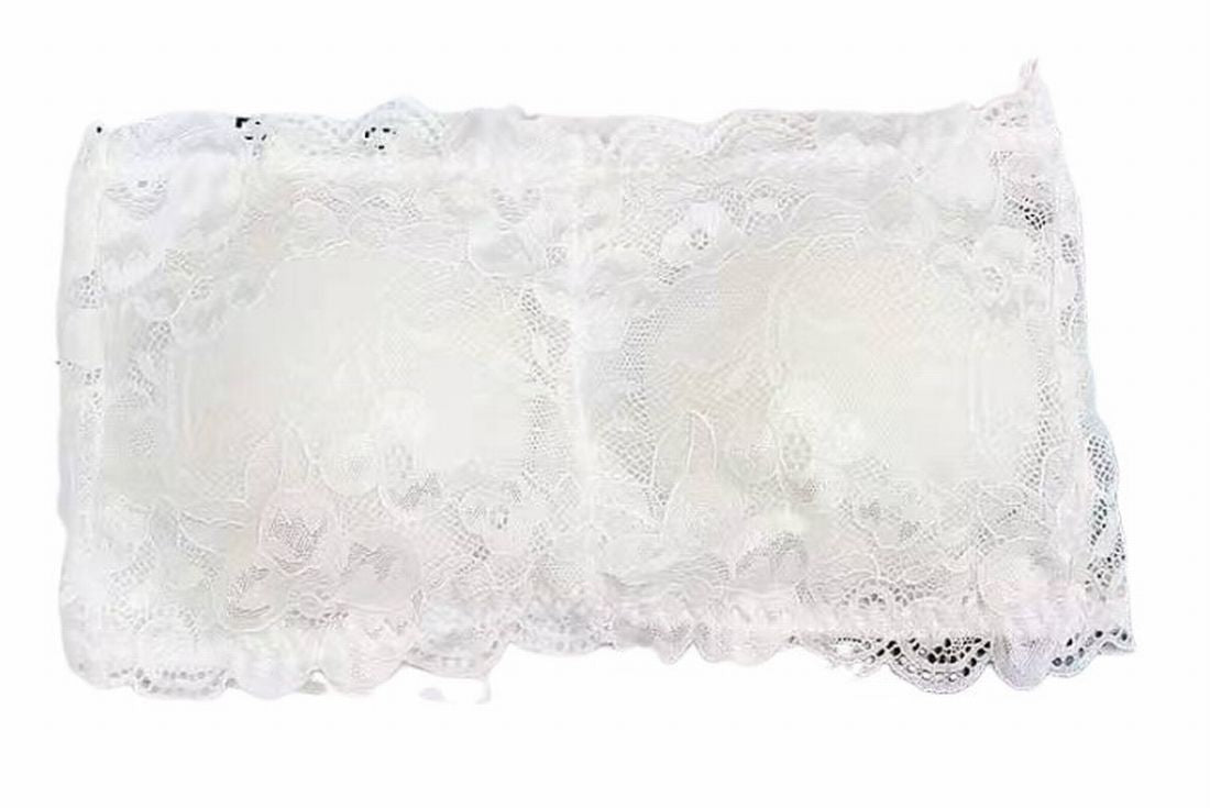 ストラップレスブラ 肩紐なし フルカップブラ ブラジャー チューブトップ レディース 女性 インナー 下着 アンダーウェア ノンワイヤー ノンストラップ レース 背中ホック 三段ホック 総柄 ホワイト ブラック ベージュ 華やか かわいい キュート おしゃれ ブラック 黒 ホワイト 白 見せるインナー