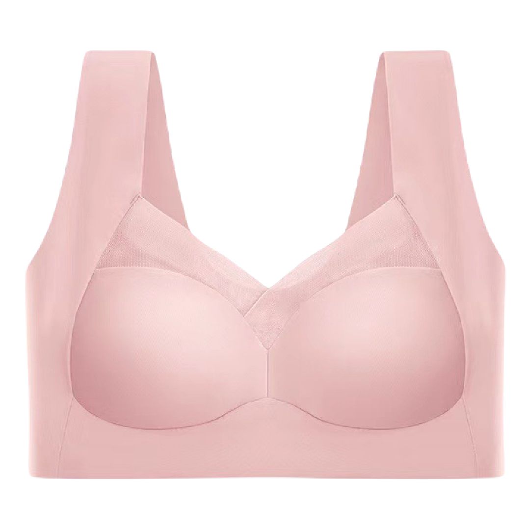 ノンワイヤーブラ ハーフトップブラ レディース 女性下着 インナー ブラジャー ナイトブラ 大きいサイズ有 幅広ショルダー おしゃれ かわいい シンプル リラックスタイム 脇高 背中 スッキリ 女性用 婦人用
