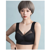 ノンワイヤーブラ ハーフトップブラ レディース 女性下着 インナー ブラジャー ナイトブラ 大きいサイズ有 幅広ショルダー おしゃれ かわいい シンプル リラックスタイム 脇高 背中 スッキリ 女性用 婦人用