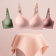 授乳ブラジャー マタニティブラジャー フルカップブラジャー レディース 女性 インナー 下着 アンダーウェア 前開き 3段ホック 幅広 無地 ベージュ ピンク ブラック シンプル かわいい キュート