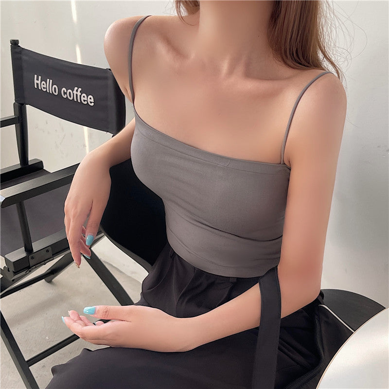 ブラトップ キャミソール レディース ショート丈 ノースリーブ ノンワイヤー 商品画像5