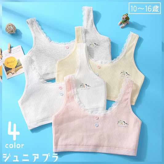 ハーフトップブラ ノンワイヤーブラ スポーツブラ ジュニア 女の子 子供用 商品画像