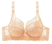 ブラジャー ブラ単品 下着 インナー 4連フォック 総レース  sexy セクシー 胸魅せ 脇肉 大きいサイズ レディース