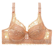 ブラジャー ブラ単品 下着 インナー 4連フォック 総レース  sexy セクシー 胸魅せ 脇肉 大きいサイズ レディース