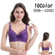 ブラジャー ブラ単品 下着 インナー 4連フォック 総レース  sexy セクシー 胸魅せ 脇肉 大きいサイズ レディース