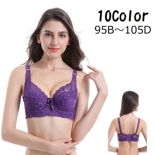 ブラジャー ブラ単品 下着 インナー 4連フォック 総レース 商品画像
