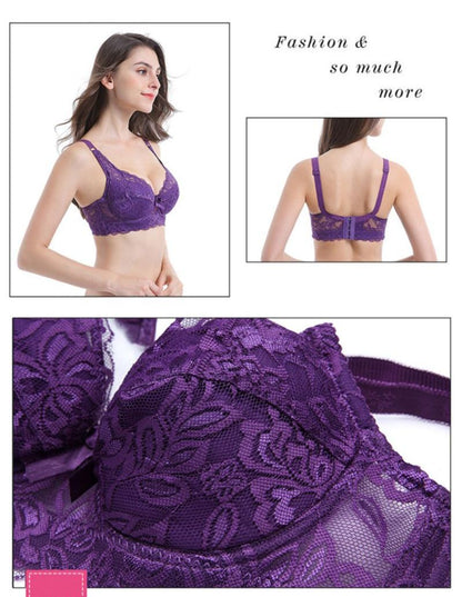 ブラジャー ブラ単品 下着 インナー 4連フォック 総レース 商品画像4