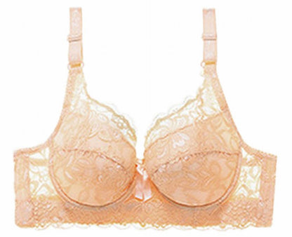 ブラジャー ブラ単品 下着 インナー 4連フォック 総レース ベージュ バリエーション画像