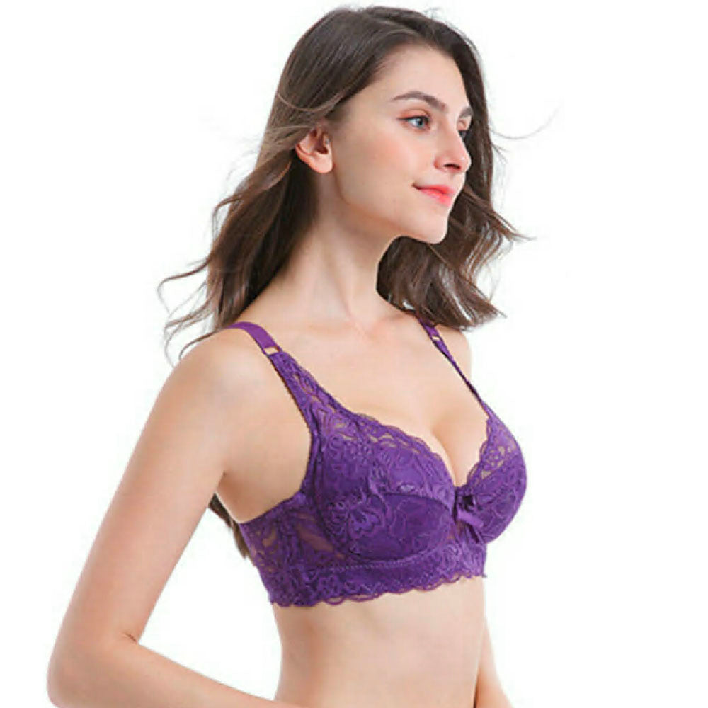 ブラジャー ブラ単品 下着 インナー 4連フォック 総レース 商品画像2