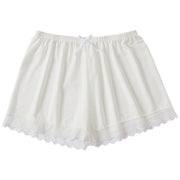 ペチパンツ 単品 1枚 ペチコート タップパンツ レディース 女性 婦人 インナー ショートパンツ  ボトムス 透け防止 レース リボン ウエストゴム 単色 可愛い お洒落 上品 ガーリー 白 黒