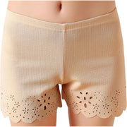 ペチパンツ タップパンツ レディース 女性用 下着 インナー インナーパンツ ショート丈 花 フラワー 無地 可愛い シンプル 透け対策 単色 婦人用