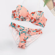 ブラジャー ショーツ 2点セット 3 4 カップ レディース 女性 下着 インナー ランジェリー 3列ホック 花柄 かわいい おしゃれ