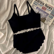ブラジャー＆ショーツセット ブラジャー ショーツ 上下 2点セット レディース 女性 下着 シームレス フルカップ ノンワイヤー シンプル 無地 ナイトブラ 響きにくい