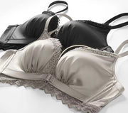 ブラジャー 3／4カップ フロントホック レディース 女性 単品 インナー 下着 バッククロスレース 単色 無地