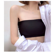 ストラップレスブラ チューブトップブラ ブラジャー 女性 レディース インナー ノンワイヤーブラ 下着 カップ付き 肩紐なし ホック付き 単色 無地 バッククロス おしゃれ カジュアル シンプル